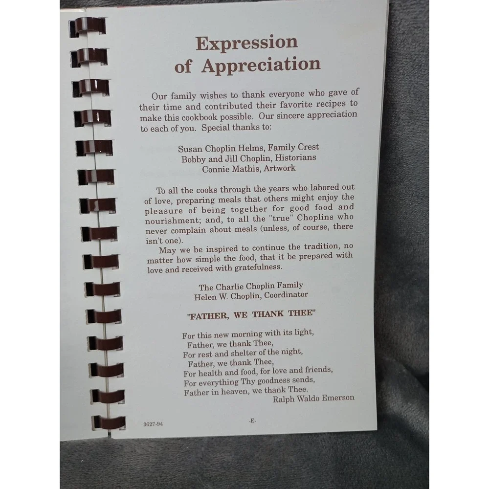 Choplin Family‎ Cookbook Recipes Yadkin County, NC East Bend Tobacco Family Tree
